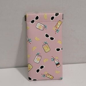 ON Eyeglass Squeeze Top sunglasses Pouch lemonade and Sunglass print 🍋New🍋